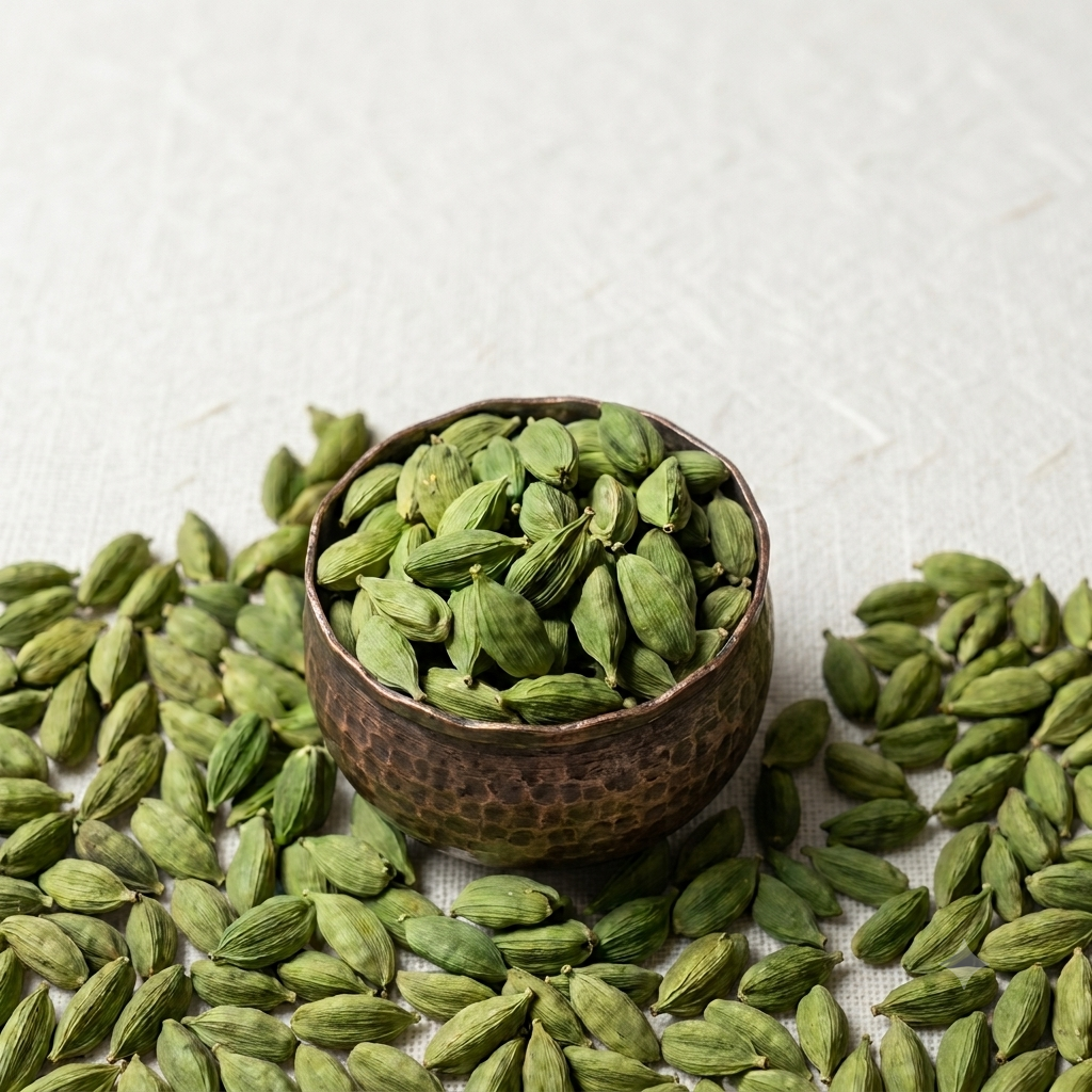 Premium Indian Green Cardamom Pods (7mm–8mm) | Whole Elaichi Export Grade – Authentic Kerala Origin