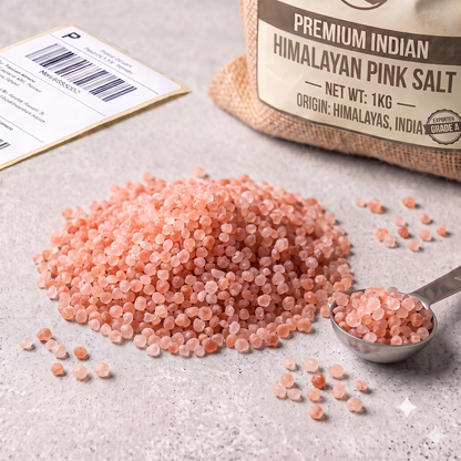 Natural Rock Pink Salt (Himalayan Fine) – 10kg Export Pack