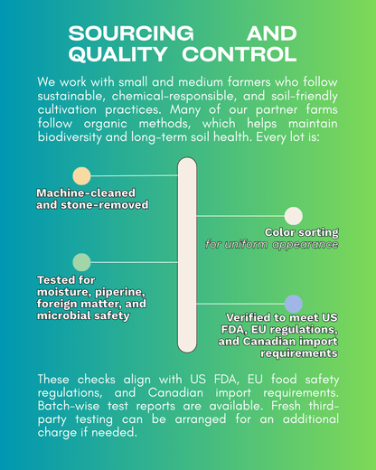 Black Peppercorns Whole – Export Grade - Omsim Exports