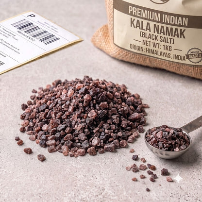 Ayurvedic Black Salt (Kala Namak) Fine – 10kg Export Pack
