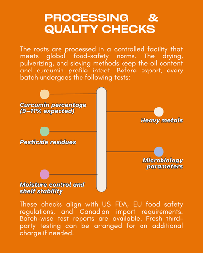 Lakadong Turmeric Powder High Curcumin 9–11% Export Grade - Omsim Exports